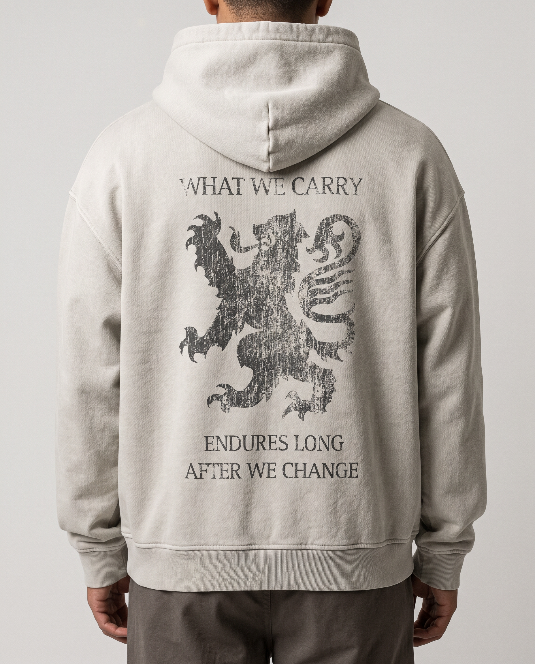 Crest Hoodie Gray